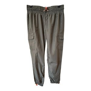 Rue21 Olive  Green Cargo Joggers with Orange Accents